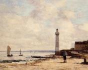 The Honfleur Lighthouse - 尤金·布丹